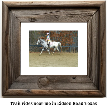 trail rides near me in Eidson Road, Texas